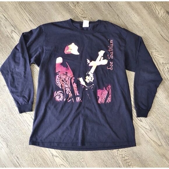 G307 Joe Satriani John Petrucci Paul Gilbert 2007 Concert Tour T Shirt L VTG USA - Picture 1 of 6